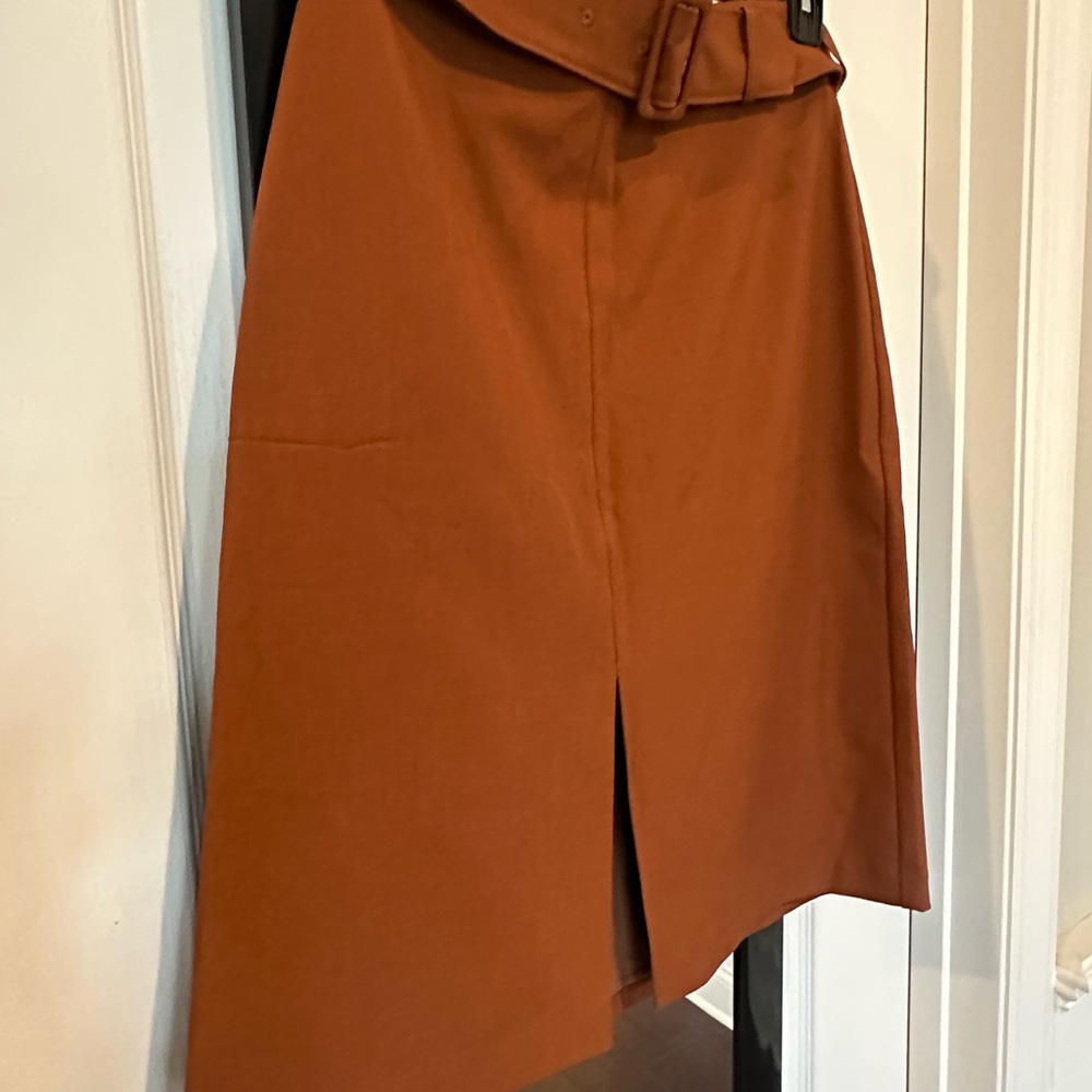 Banana Republic Brown Knee-Length A-Line Skirt